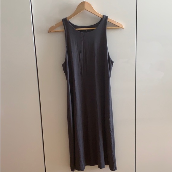 Athleta Dresses & Skirts - Athleta Santorini Dark Grey/Black Olive Dress